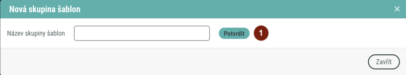 Vytvoření nové šablony